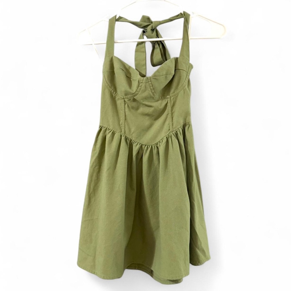 DO NOT BUY Princess Polly Lyle Mini Dress Sage - Picture 3 of 5